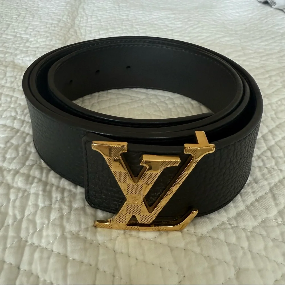 Louis Vuitton Damier LV 40mm Reversible Belt | 100% Authentic EUC Sz 100 - Picture 7 of 10